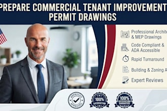 prepare commercial tenant improvement permit drawings