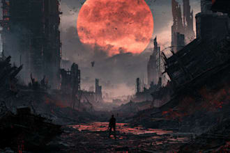 design fantasy, sci fi, horror, and dystopian book cover art