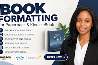 format book interiors for paperback, ebook and KDP