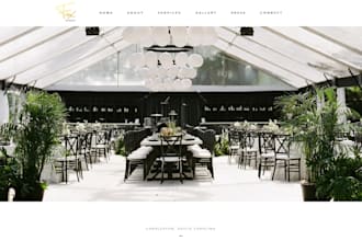 design a professional event planning website