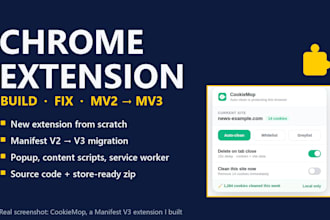 build a custom chrome extension or migrate yours to manifest v3