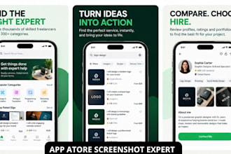 design high converting play store, app store screenshot for saas, ios or android