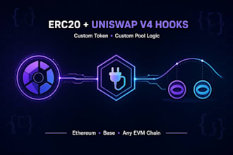 create erc20 token deploy custom uniswap v4 hooks defi protocol