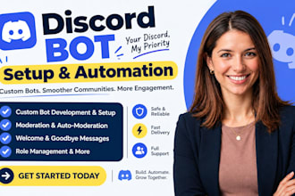 build a custom discord bot for server automation and management