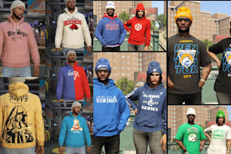 create custom fivem clothing, eup, outfit, uniforms and gang clothes