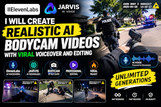 generate unlimited 11labs jarvis ai edit viral bodycam voice as realistic clips