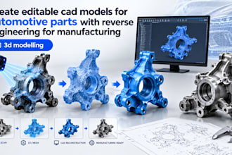 create editable automotive cad models with reverse engineering for manufacturing