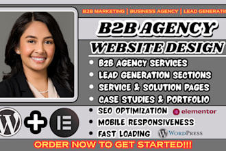 b2b agency website, b2b website design, agency website, b2b marketing