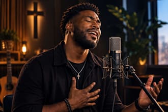 be your male gospel singer songwriter, contemporary worship and christian singer