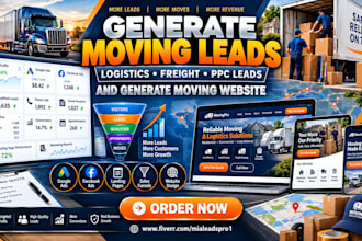 generate moving leads logistics freight ppc leads and generate moving website