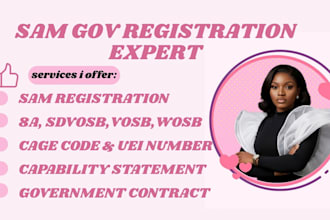 help with sam gov, cage code, uei registration, government contracts