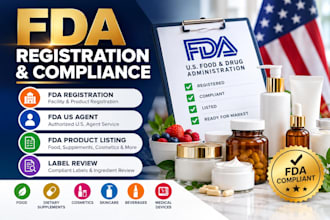 fda registration and compliances fda us agent fda product listing label review