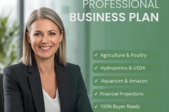 create agriculture organic poultry hydroponic usda aquarium amazon business plan