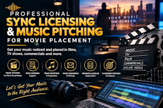 provide professional sync licensing and music pitching for movie placement