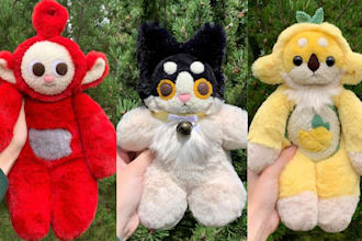 create custom plush toy stuffed animal plush handmade amigurumi kawaii soft toy