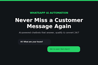 build a whatsapp ai chatbot to automate your customer support