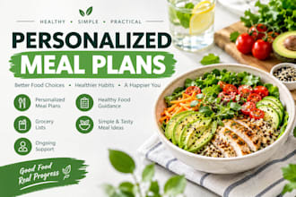 create a personalized healthy meal plan and food coaching