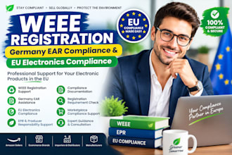 handle weee registration, germany ear compliance and eu electronics compliance