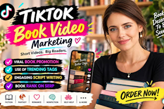 make viral tiktok book videos, tiktok video ads, booktok, tiktok book promotion