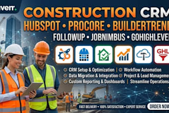 do construction CRM hubspot procore buildertrend followup jobnimbus gohighlevel