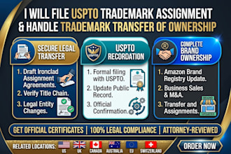 file uspto trademark assignment and handle trademark transfer of ownership