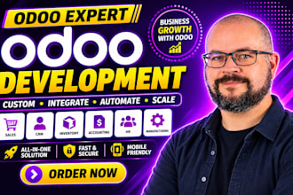 setup and customize odoo erp, odoo developer, modules, CRM and API integration
