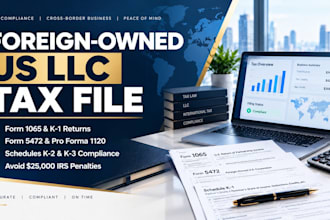 file form 1065, 5472 for foreign owned US llc partnership
