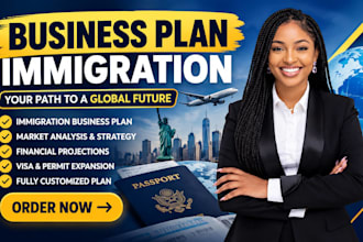 write uscis e2 l1 eb5 eb2 niw immigration business plan with market research