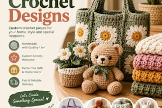 film ugc crochet and handmade product videos