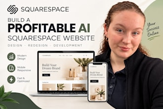 build profitable ai squarespace website redesign squarespace website development