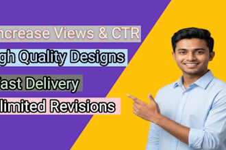 design creative youtube thumbnails
