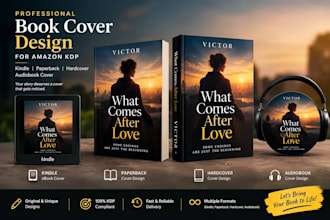 do amazon kindle cover book design and 3d book mockup