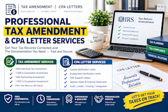 do professional tax amendment and CPA letter services