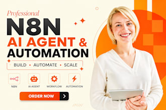 build n8n ai agent, n8n automation, n8n workflow and ai workflow automation