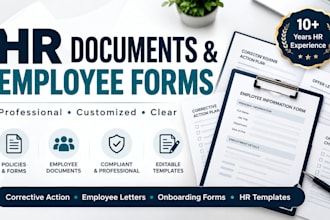 create or improve your HR documents and employee forms