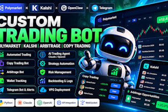 build copy trading bot polymarket bot openclaw telegram kalshi ai trading bot