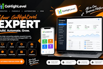 be your go high level expert for gohighlevel website and go highlevel automation