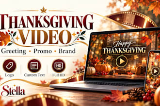 create a custom thanksgiving video for your business