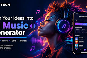 develop ai music generator, ai music app, ai composer app
