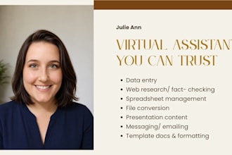 assist you with general VA tasks