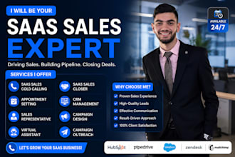 saas website sales representative sales closer appointment setting uk us sales