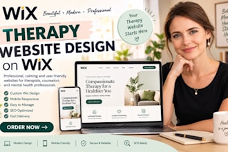 build a professional therapy, counselling, and mental health website with wix