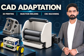 adapt cad for 3d printing injection molding and cnc machining