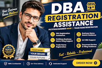 do dba registration, fictitious business name filing and trade name registration