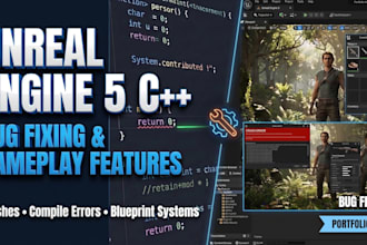 fix unreal engine 5, c bugs and build gameplay features in your game development
