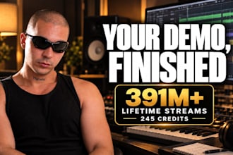 turn your demo into a finished pop rnb or trap song