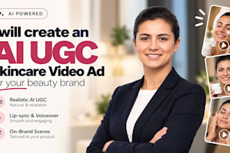 create an ai ugc skincare video ad with voiceover for your beauty brand