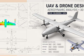 design your uav drone aircraft or rc plane