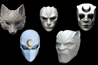 sculpt 3d mask, halloween mask 3d cosplay mask,3d helmet,3d armor, cosplay armor