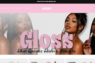 skincare website beauty website store cosmetics website skincare shopify store